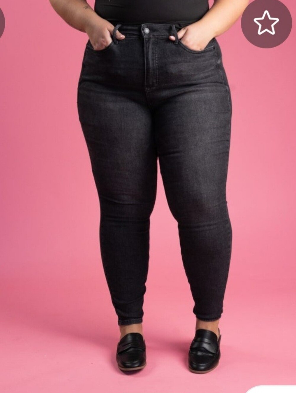Judy Blue Black Wash High-Rise Skinny Jeans